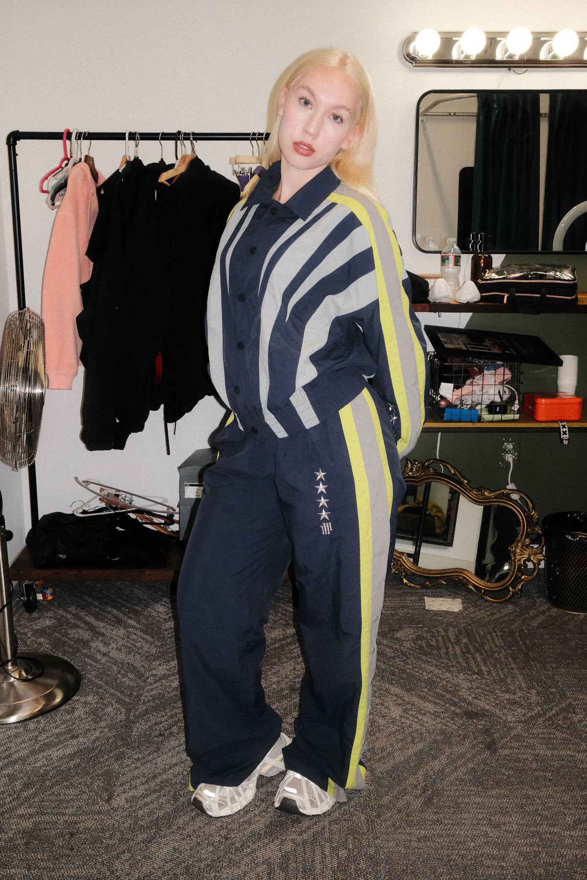 OLYMPIA TRACK PANT -- NAVY BLUE