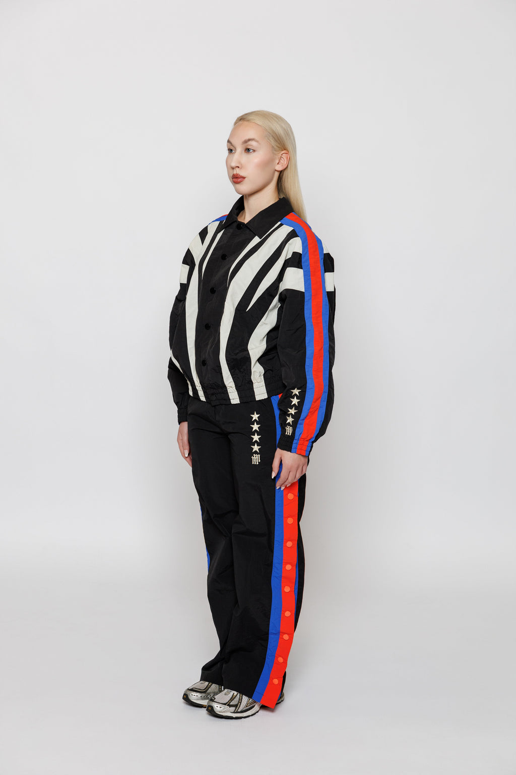 OLYMPIA TRACK PANT -- BLACK