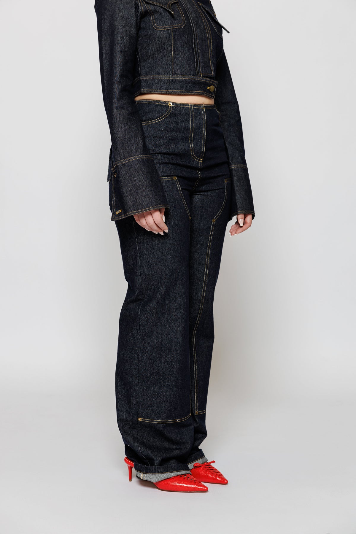 MARLEI XLONG DENIM CARPENTER PANT
