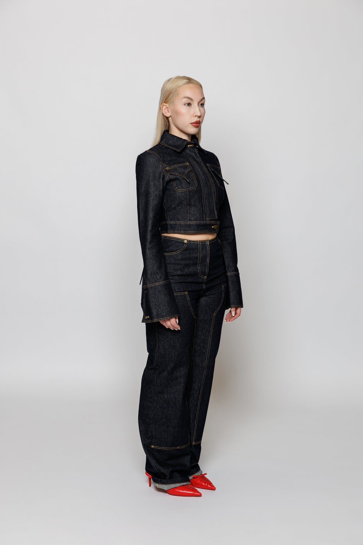 MARLEI XLONG DENIM CARPENTER PANT