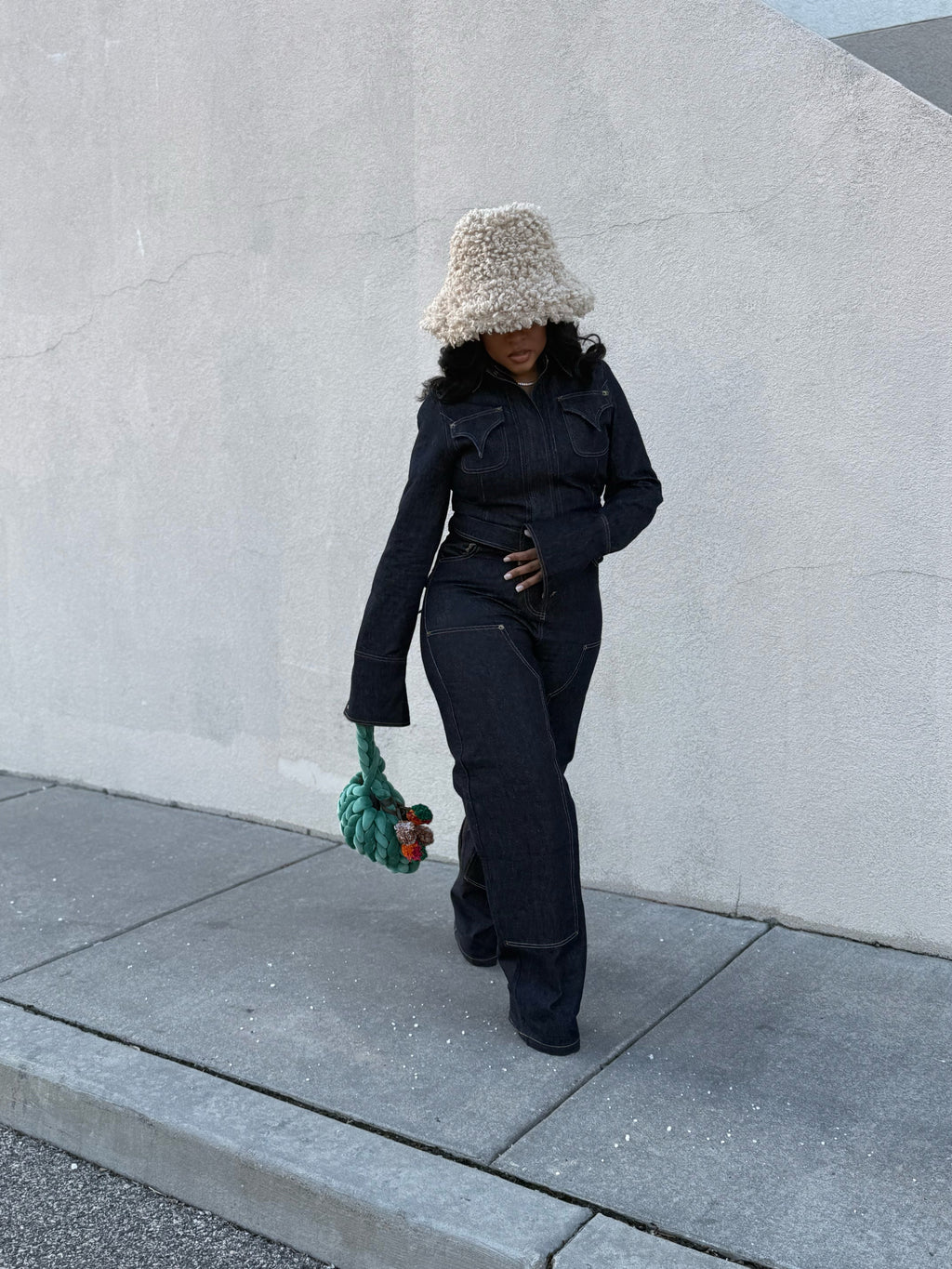 MARLEI XLONG DENIM CARPENTER PANT