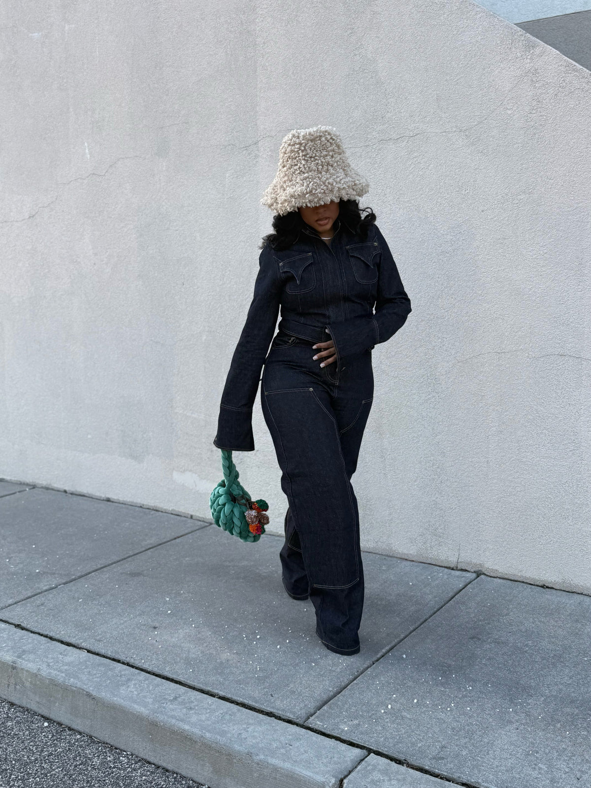 MARLEI XLONG DENIM CARPENTER PANT