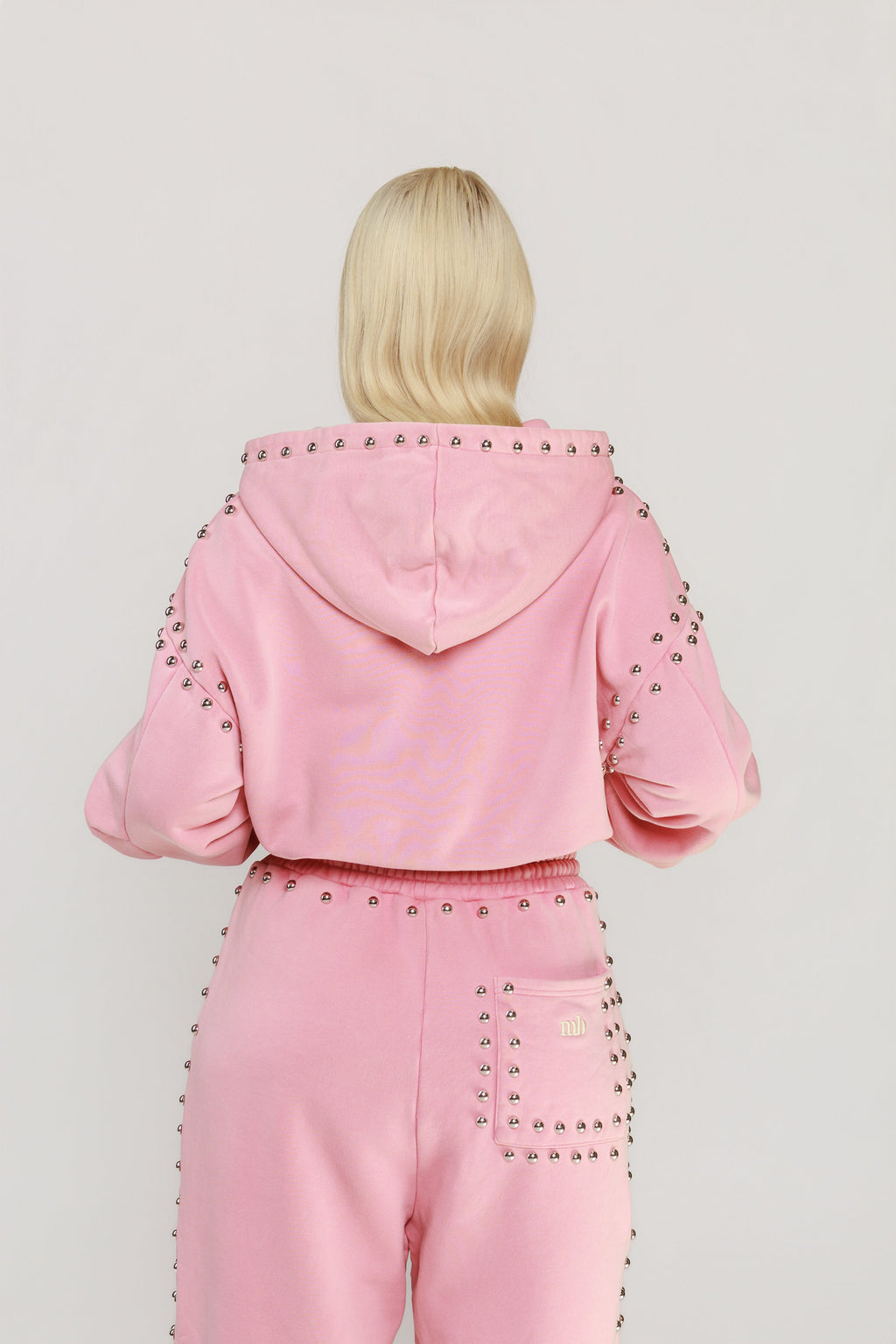 LIMITED EDITION -- MARX STUDDED SWEAT JACKET -- BUBBLE GUM