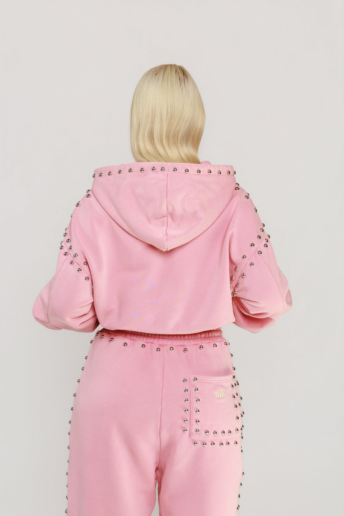 LIMITED EDITION -- MARX STUDDED SWEAT JACKET -- BUBBLE GUM