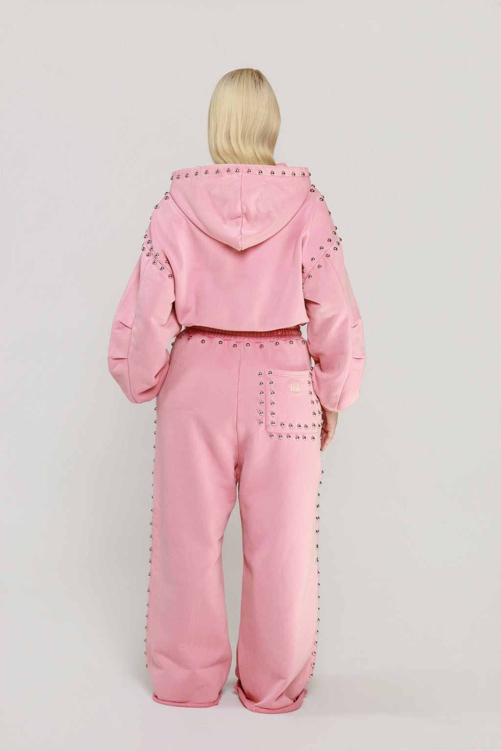 LIMITED EDITION -- MARX STUDDED SWEAT JACKET -- BUBBLE GUM