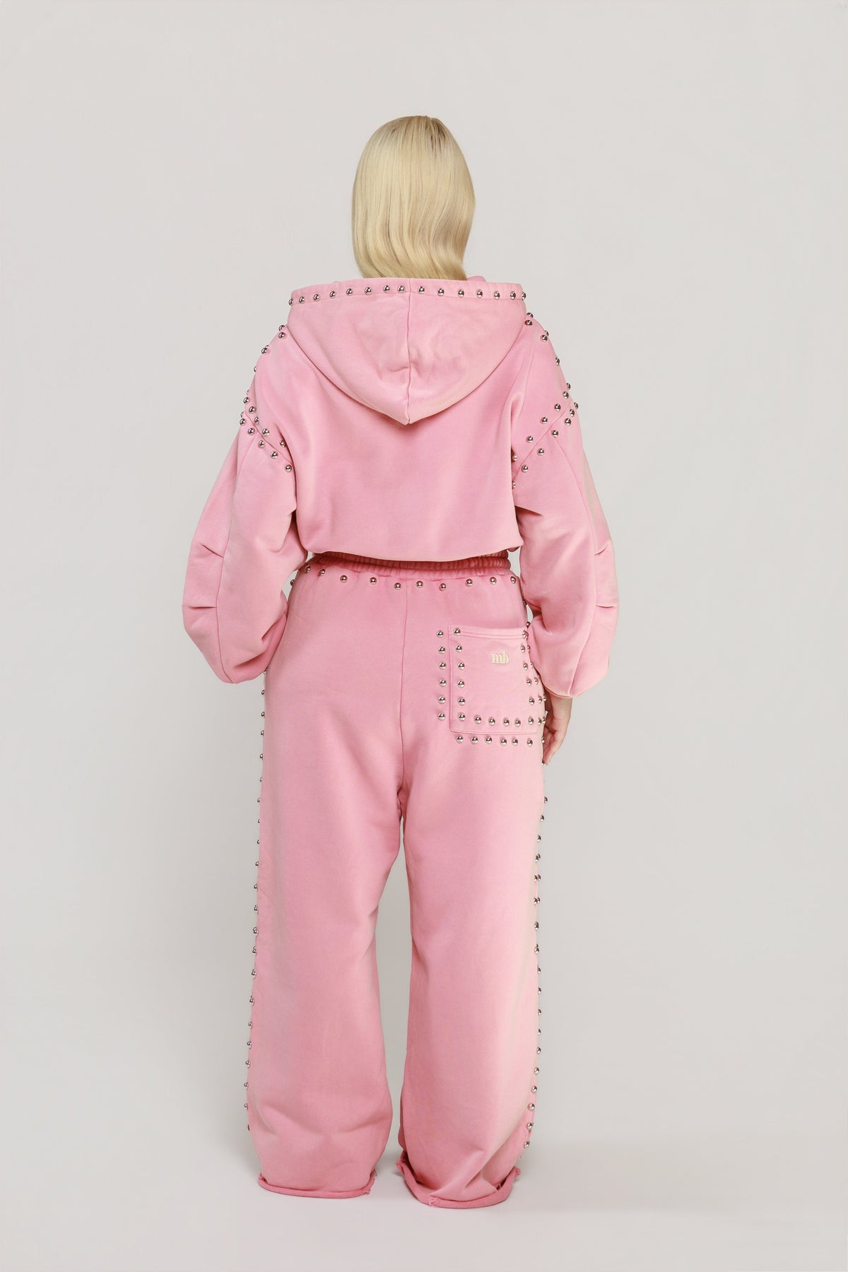 LIMITED EDITION -- MARX STUDDED SWEAT JACKET -- BUBBLE GUM