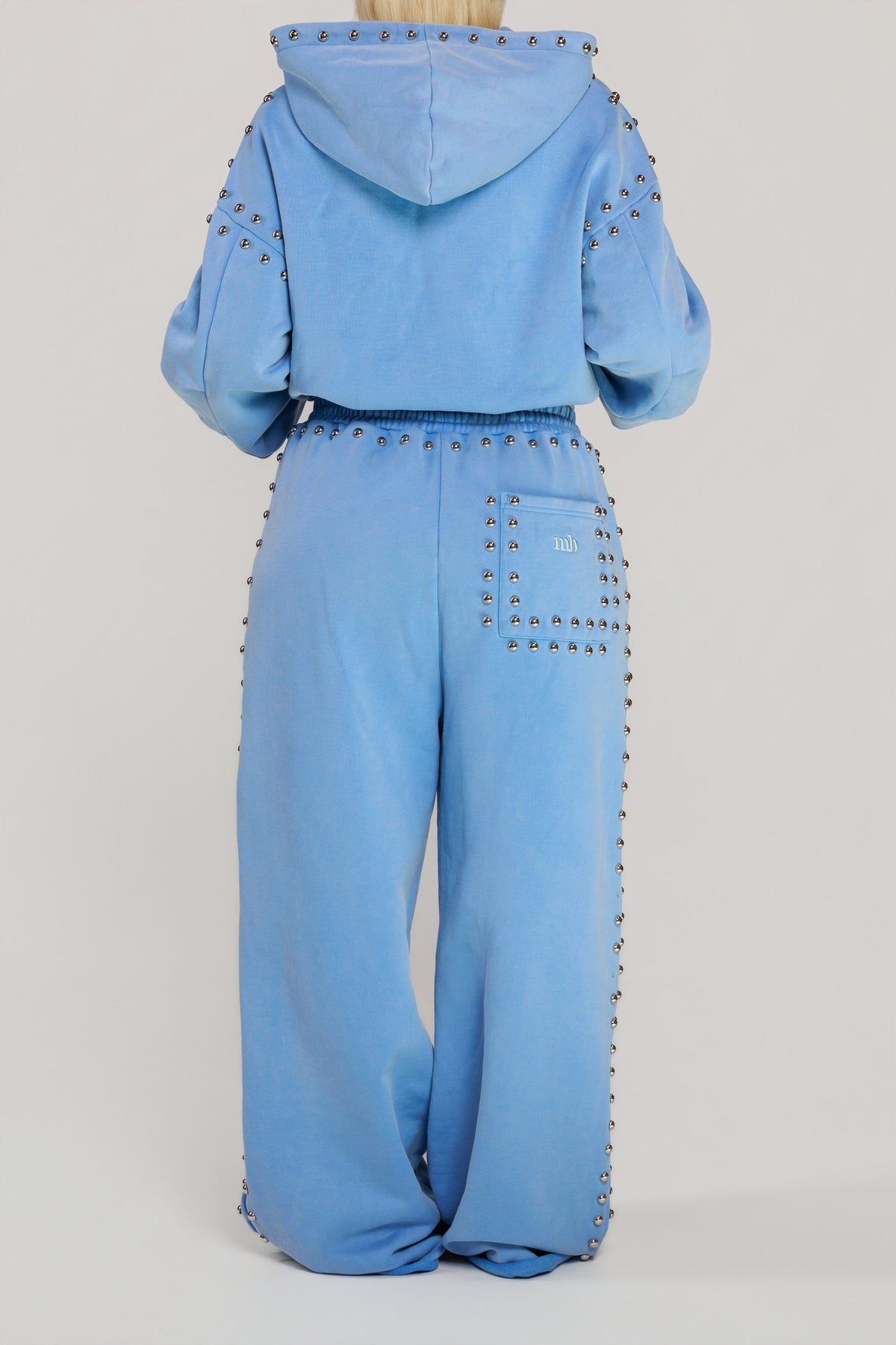 LIMITED EDITION -- MARX STUDDED SWEAT PANT -- BLEU SKIE