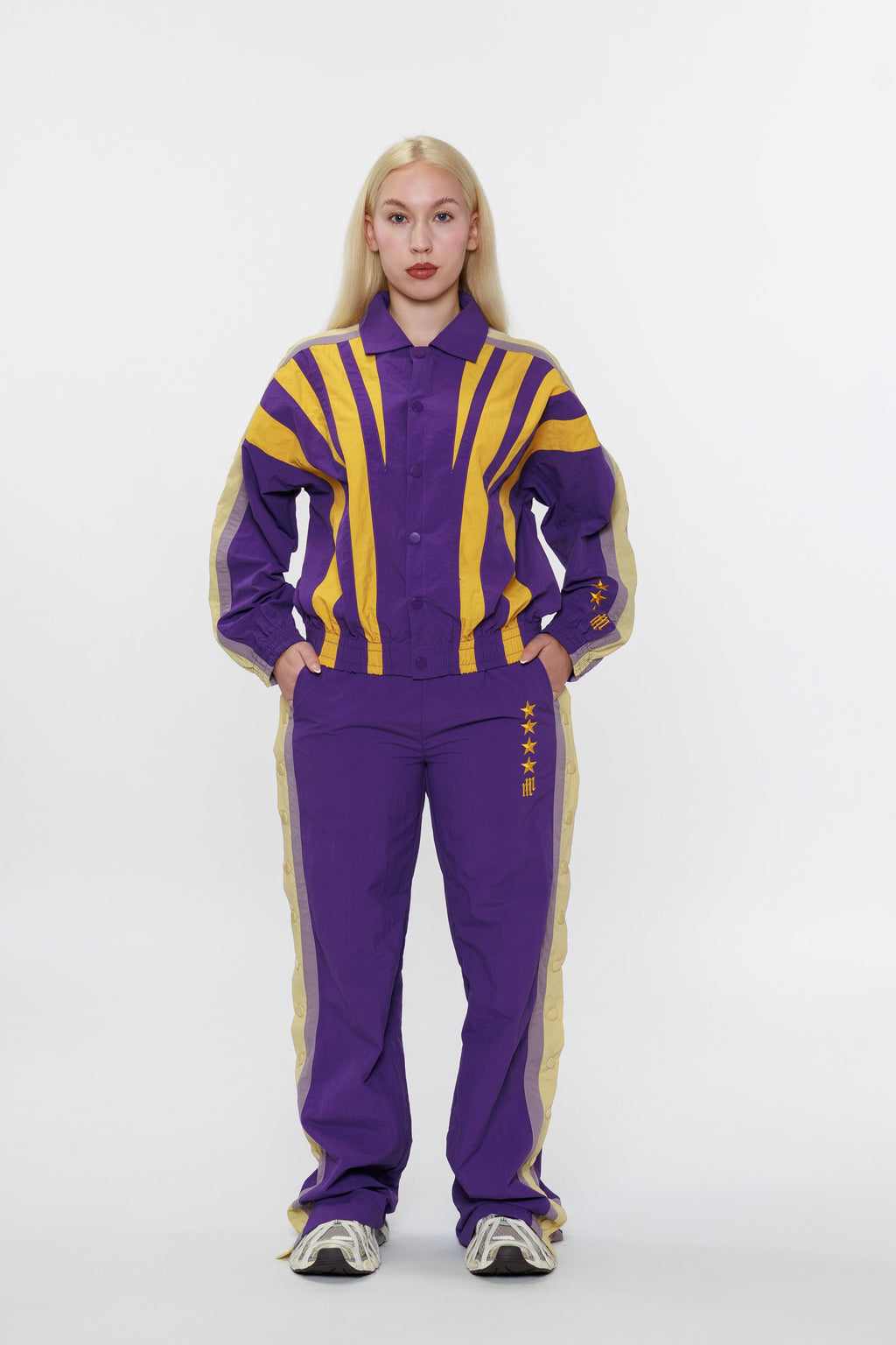 OLYMPIA TRACK JACKET -- PURPLE