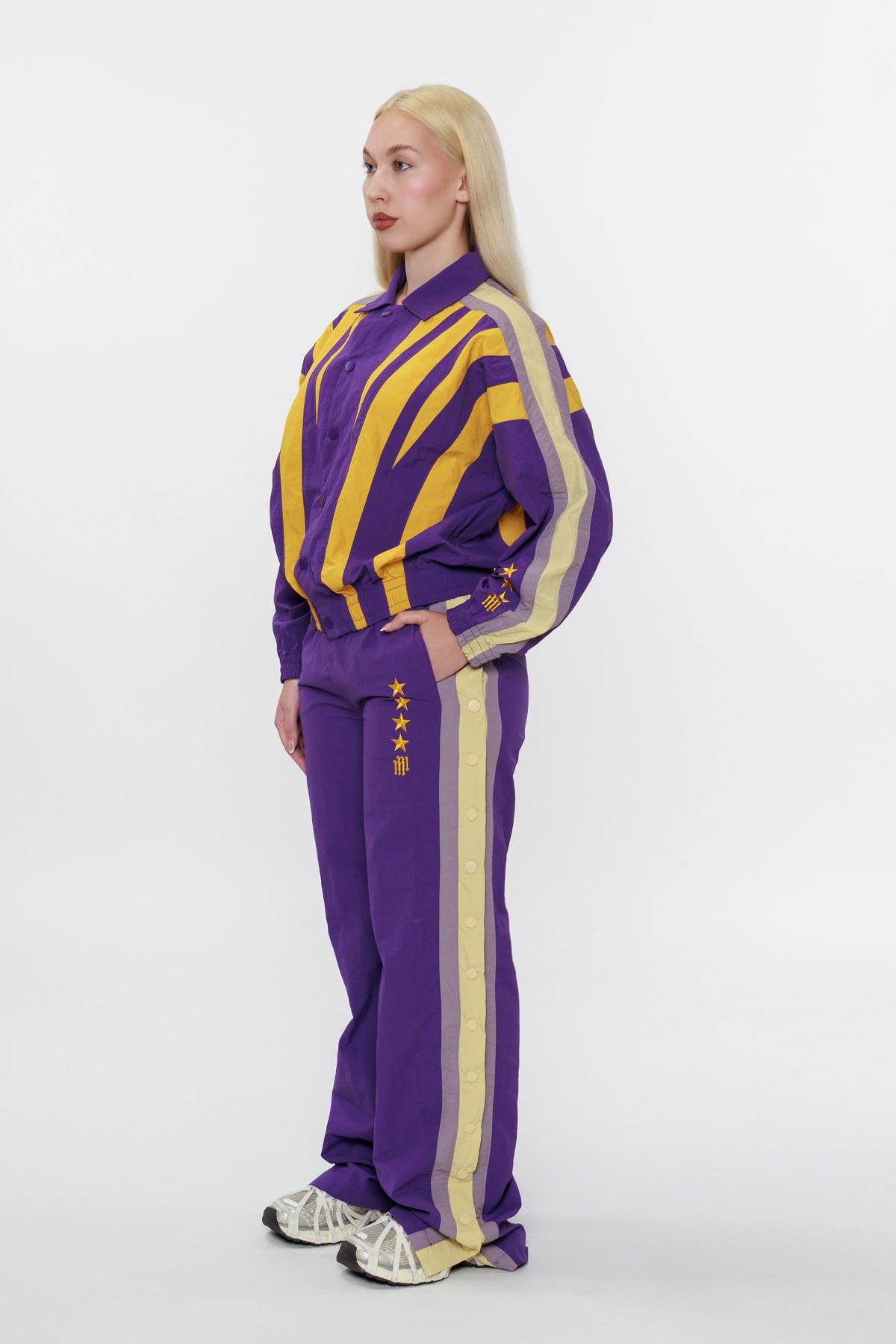 OLYMPIA TRACK JACKET -- PURPLE
