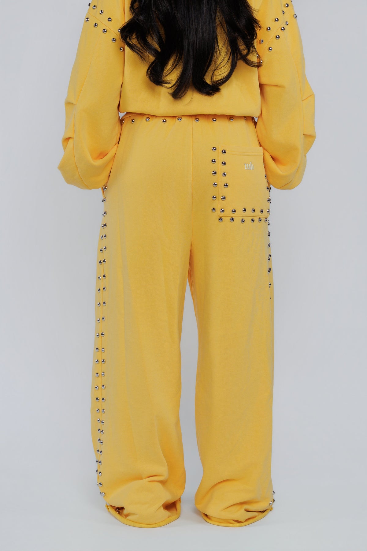 LIMITED EDITION -- MARX STUDDED SWEAT PANT -- SUNSHINE