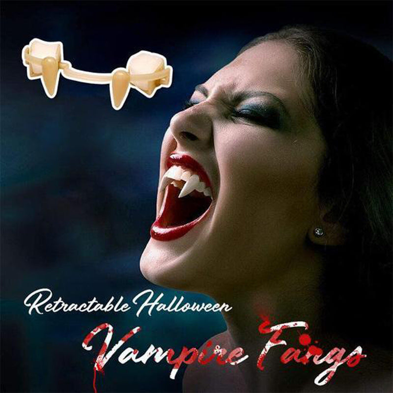 Retractable Vampire Fangs Halloween Costume Accessory